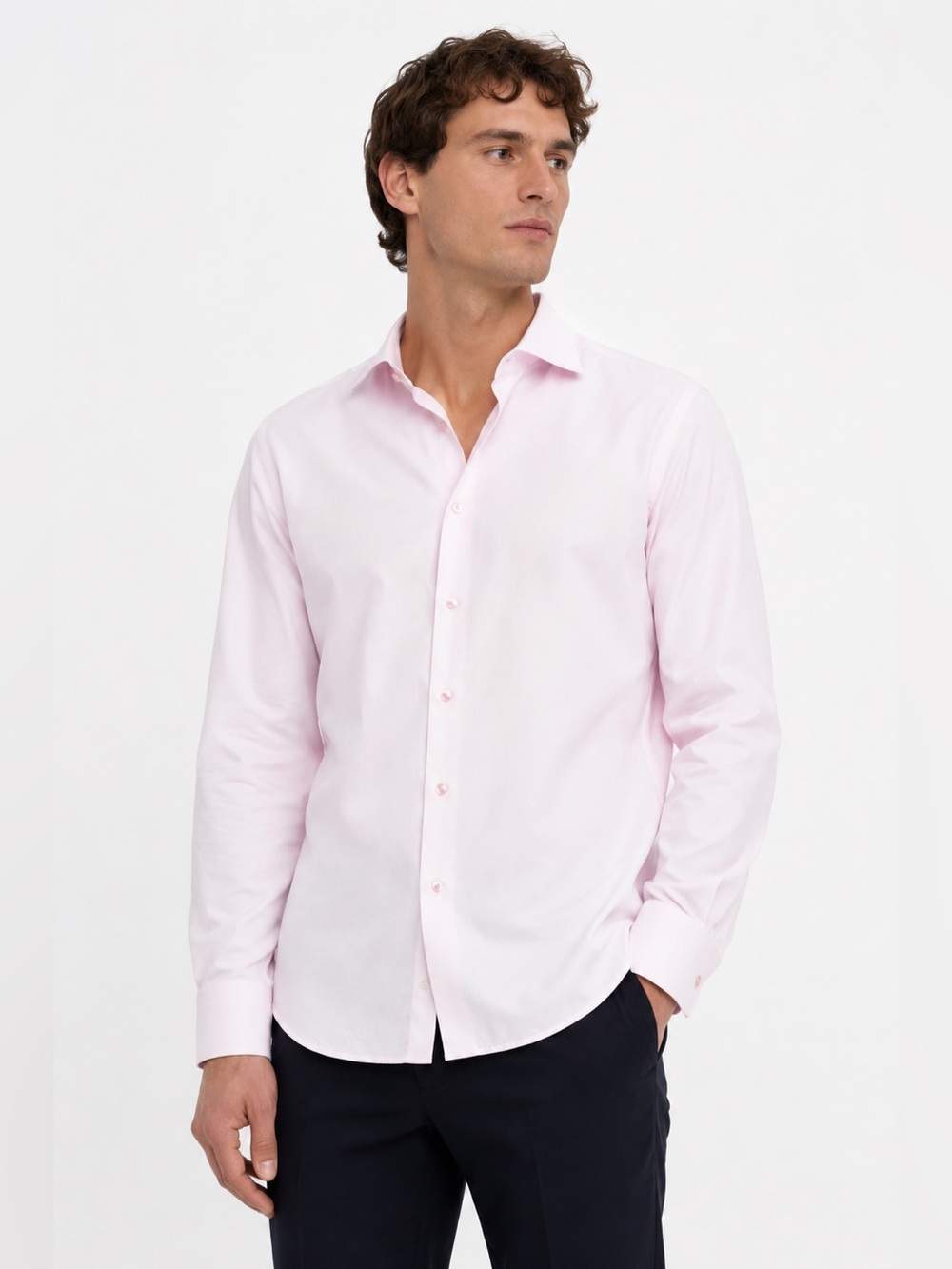 Eton Button Down Dress Shirt Pink